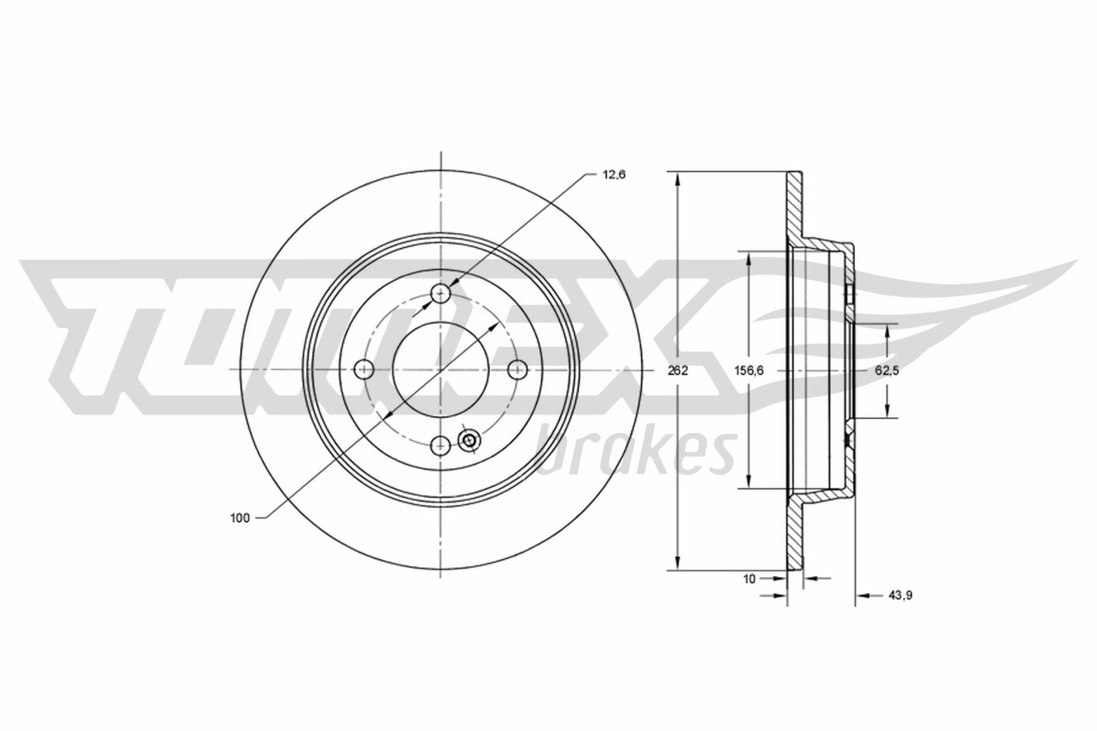 Brzdový kotouč TOMEX Brakes